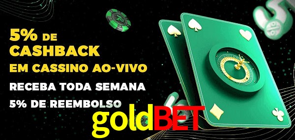 Promoções do cassino ao Vivo goldbet